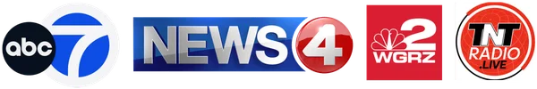 As seen on ABC7, News 4, WGRZ, and TNT Radio